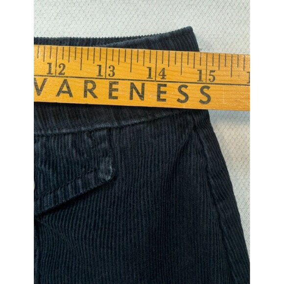 BDG Urban Outfitters Corduroy Mini Skirt Button-Front A-Line M Black Y2K - Picture 6 of 9